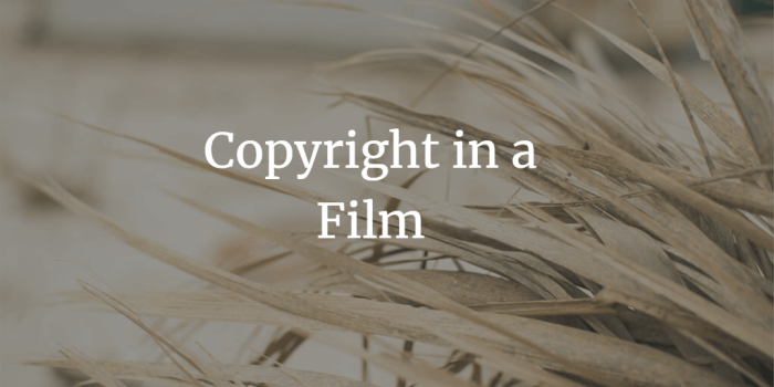 Contoh desain copyright film